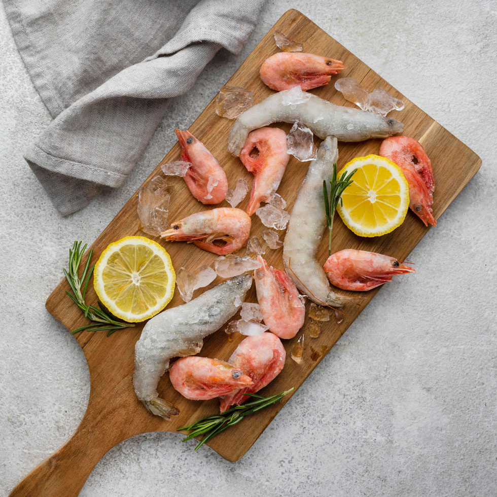 Mariscos seleccionados en Carnes Finas Versalles Bogotá